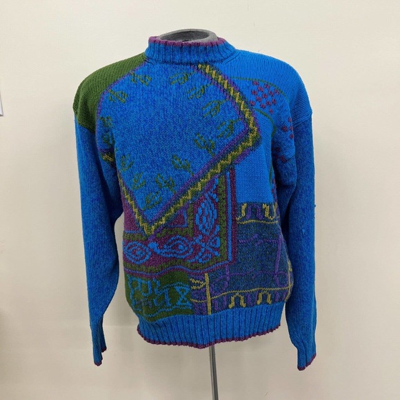 Vintage Colours by Alexander Julian 100% Cotton Cosby Sweater Size XL FS Chrty - Picture 1 of 9